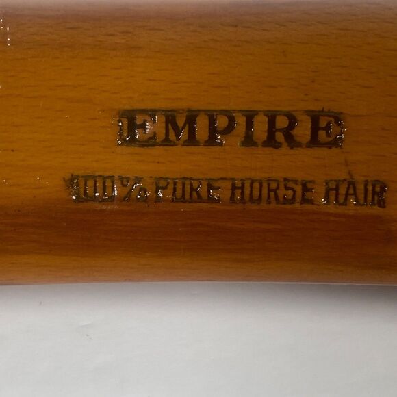 Empire 100% Pure Horse Hair Shoe Shine Brush Made in Israel Vintage Wooden - Picture 3 of 7